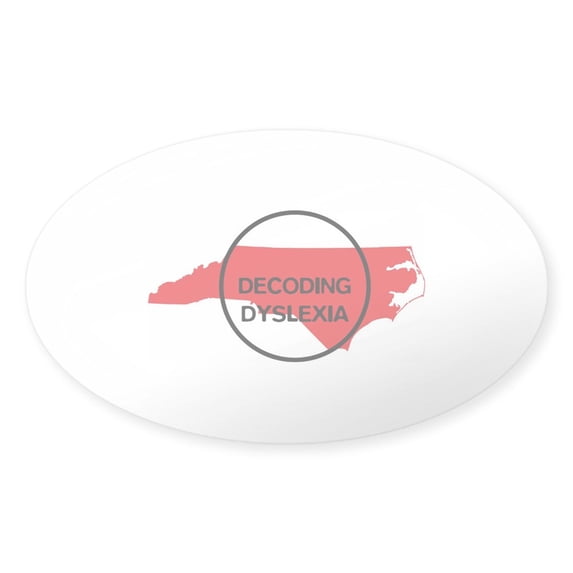 CafePress - Decoding Dyslexia NC Sticker - Sticker (Oval)