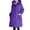 Purple, variant on Tanghaowl Women's Lightweight Casual Jacket Outdoor Work Coat with Zip Front and Hooded Style for Spring Fall Layering Comfortable Loose Fit Watermelon Red XXXL