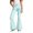 129Light Blue423, variant on CAIVO Little Girls Heart Pattern Casual Pants Stretch Mid Waist Wide Leg Trousers Casual Streetwear Bottoms Boho Kids Bottoms