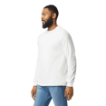 thumbnail image 3 of Gildan Men's Heavy Cotton Long Sleeve T-Shirt, 100% Cotton Adult Men Long Sleeve T-Shirt Classic fit Tee, White L, 3 of 6