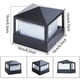 thumbnail image 4 of Lámpara de paisaje de jardín de lujo, lámpara de poste impermeable IP65 de aluminio para villa, luz exterior para decoración de patio, lámpara de columna moderna, luz de tapa de cubierta de cerca, 4 of 5