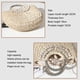 thumbnail image 3 of Bolsos de mano Qarigey de mimbre media luna mujer estilo bohemio beige, 3 of 6