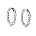 thumbnail image 4 of Lafonn Classic Sterling Silver Platinum Plated Simulated Diamond Earrings (1.7 CTTW), 4 of 5