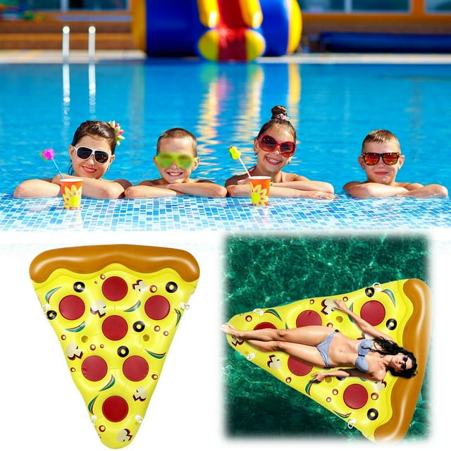 Oliegs Heated Blanket Inflatable Pizza Float Summer Adult Water Lounger Color Entertainment Floating Bed Pool Ride Swimming Chocolate