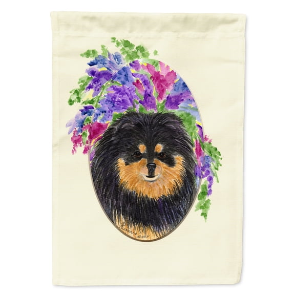 Caroline's Treasures SS8075-FLAG-PARENT Pomeranian Flag, , multicolor