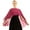 Burgundy, variant on Women Chiffon Irregular Shawl Cape Bolero Wrap Shrug Wedding Bridal Evening Party Capelet White One Size