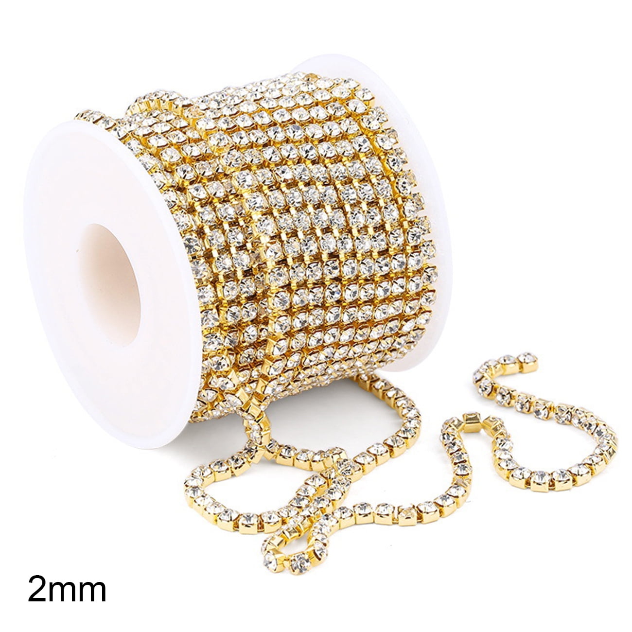 Rhinestone Chain 2MM 3MM Crystal 