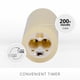 thumbnail image 4 of Vela LED sin llama Luminara Classic Slim Ivory 5x11cm, 4 of 9