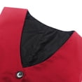 thumbnail image 5 of Kids Vest Boys Red Dress Waistcoat Vest Elegant Adjustable Back Strap 9-10 Years Boys Clothes, 5 of 6