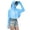 *2-Light Blue, variant on VBVC Women's Color Block Sun Protection Hoodie,Ladies UPF 50 Cooling Zip Up Jacket,Outdoor Driving Cycling Top For Women,Gray,Free Size