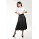 thumbnail image 4 of Falda midi efecto piel Roman Fashion /Juvenil, 41023 (Negro) negro M, 4 of 5