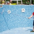 thumbnail image 5 of Swimming Pool Wall & Tile Brush ,18" Heavy Duty Vinyl Polished Aluminum Back Cleaning Brush Head Designed for Cleans Walls, Tiles & Floors, Nylon Bristles Brush Head with EZ Clips (Pole not Included), 5 of 7