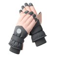 thumbnail image 1 of Guantes de esquí de invierno para hombres y mujeres, para exteriores, con pantalla táctil, cálidos, forrados de vellón, gruesos, impermeables y antideslizantes, 1 of 6