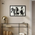 thumbnail image 3 of Horses in Ink Shadowbox Print Farm Animals Art by Art Remedy, Black Frame, 30 x 20, 3 of 7