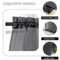 thumbnail image 2 of Patin Black Sheer Curtains for Living Room 54 Inch Length 2 Pcs, Window Curtains Voile Breathable Solid Color, Rod Pockets Bedroom Curtain Drapes for Bathroom Dining Room, Each Panel 42" W x 54" L, 2 of 9
