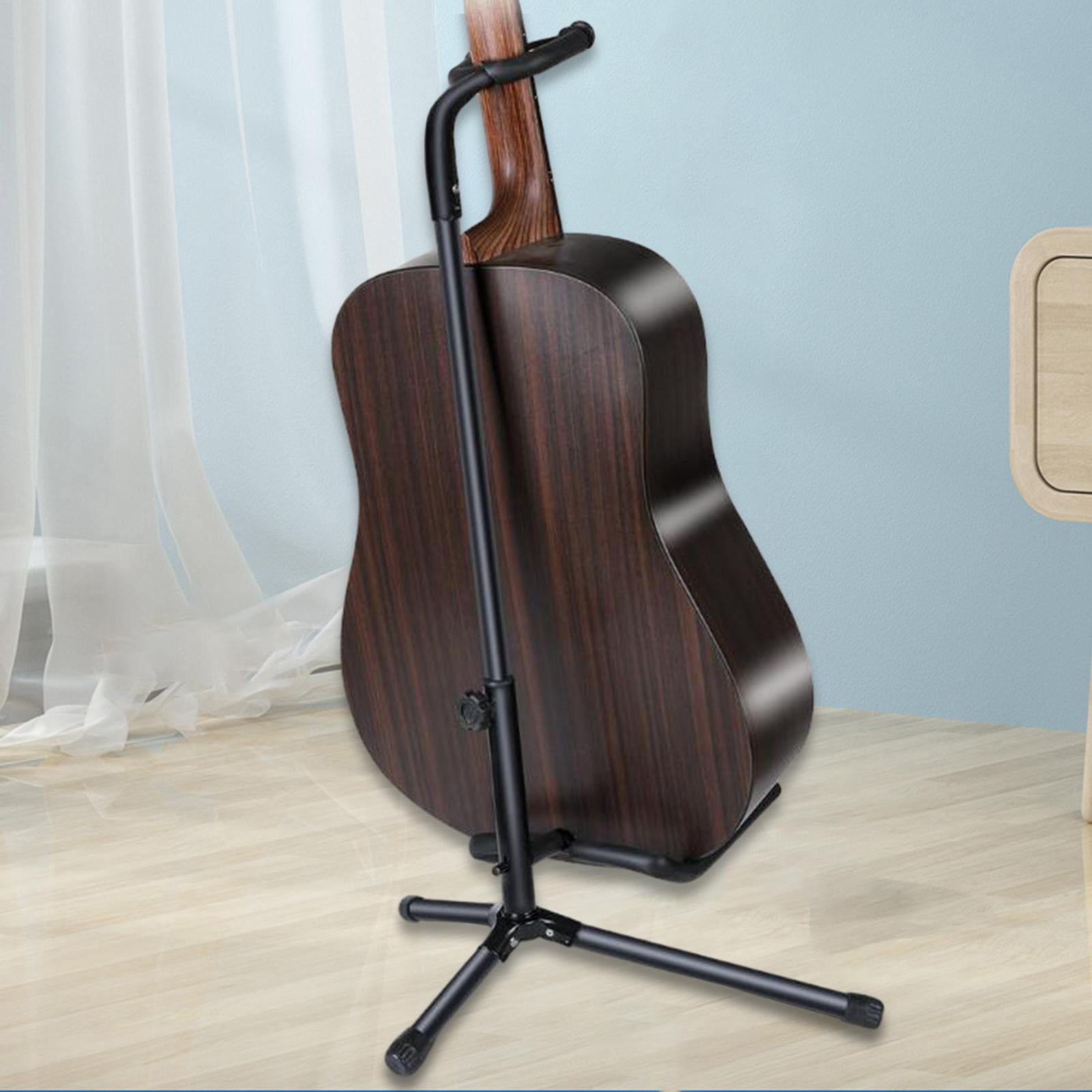 LeeQinersw Guitar Stand Floor Adjustable 22.44-31.50inch Metal Universal Folding Thick Bass