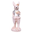 thumbnail image 4 of Estatua de conejo de Pascua, figura de conejo, escultura de animal, adorno de mesa para escritorio Corazón de oro, 4 of 9