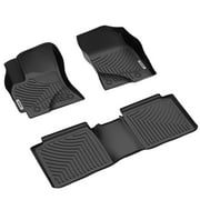 Ledkingdomus TPE Rubber Front & Rear for 2014 2015 2016 2017 2018 2019 Toyota Corolla Floor Mats Set All-Weather Protection