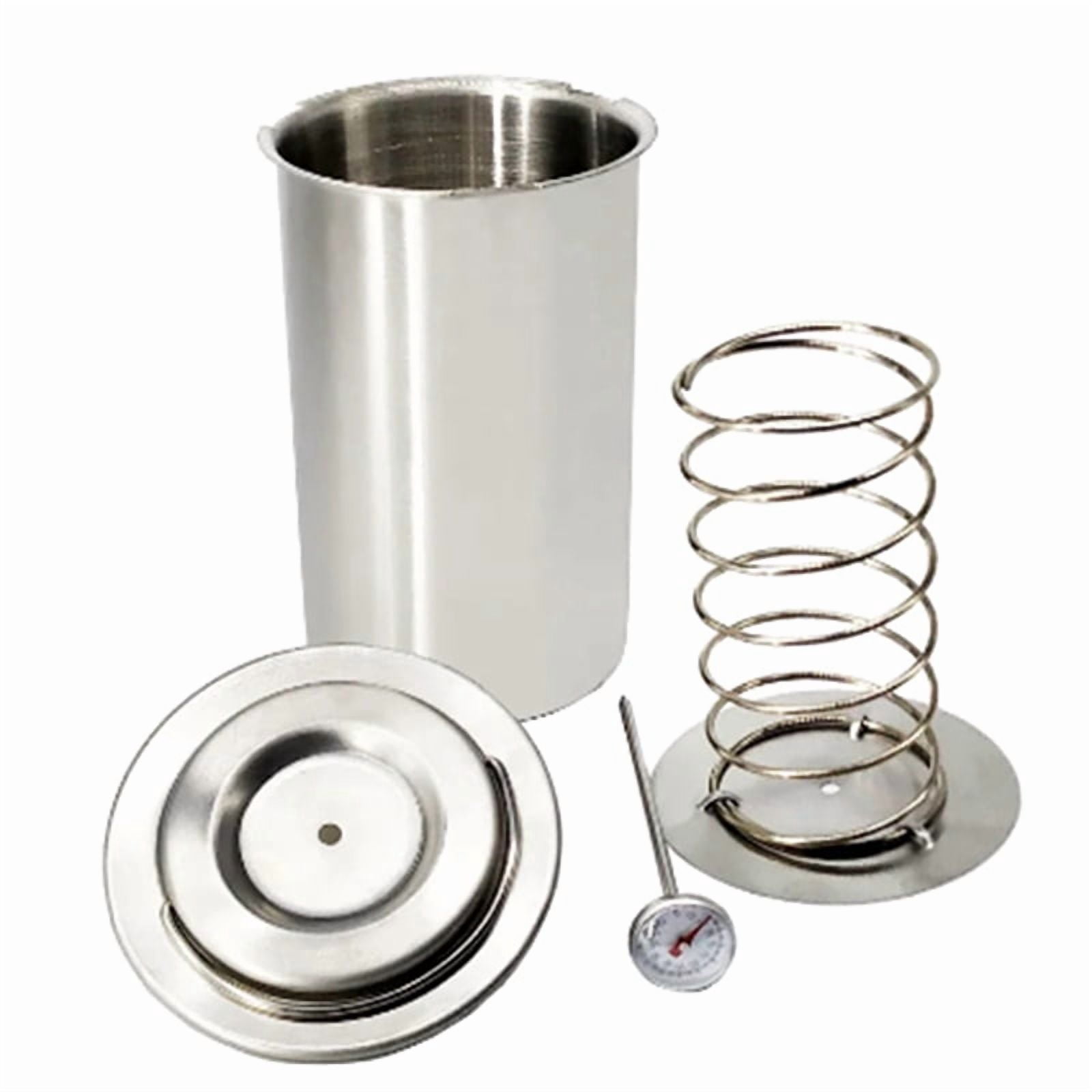 2X Stainless Steel Ham Press Maker Machine with Thermometer, Meat Poultry Kitchen Cooking Tools