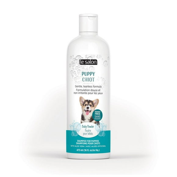 Le Salon Puppy Tearless Dog Shampoo, Baby Powder Scent, 473ml