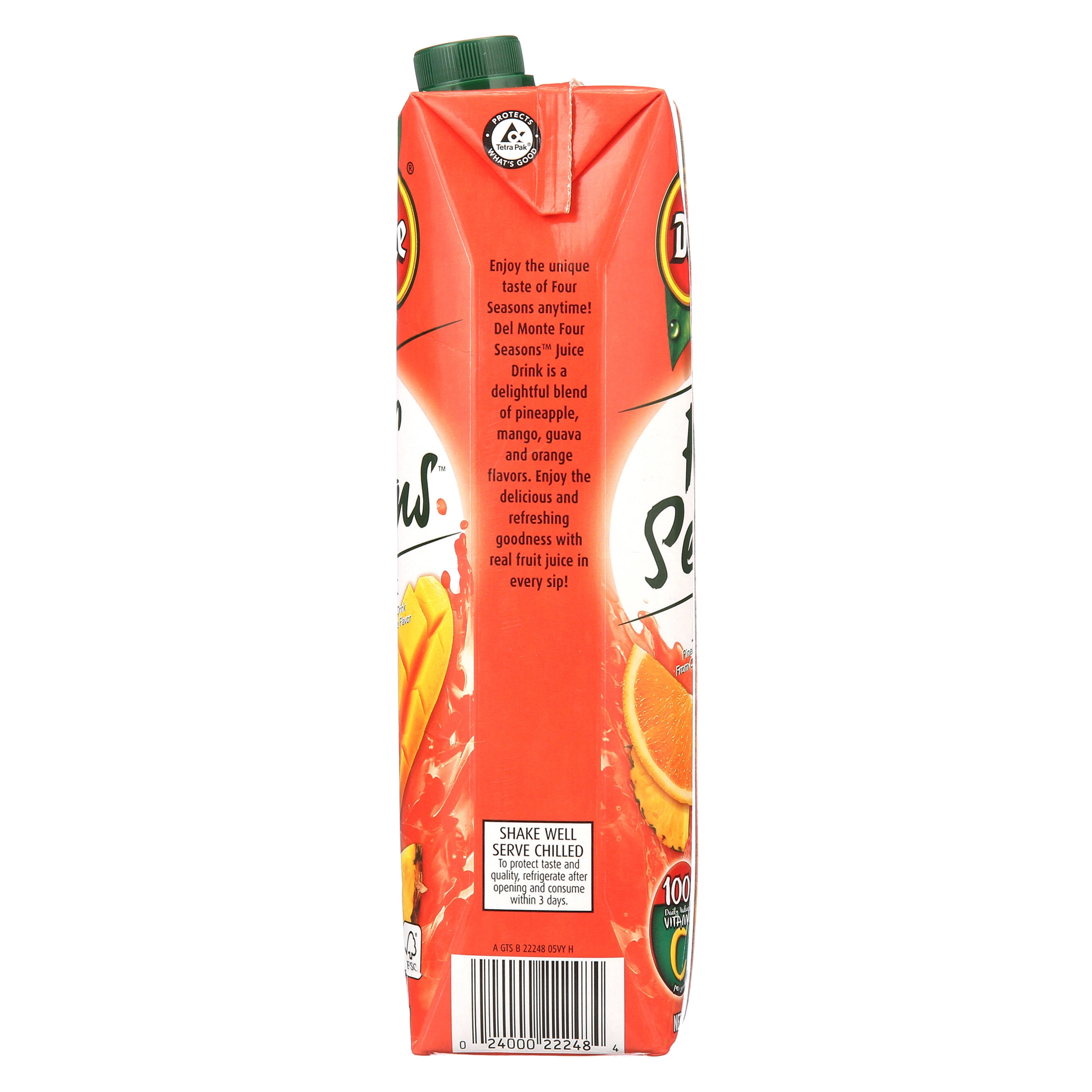 Iedereen voor eeuwig sap Del Monte Juice, Four Seasons, 33.8 Fl Oz, 1 Count - Walmart.com