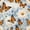 Blue, variant on Vibrant Succulent Floral Wallpaper, Boho Rustic Floral peel and stick wallpaper, waterproof, Home Decor for Living Room, Bedroom, Bathroom, Kitchen Cabinet, Dorm Room, renter friendly [17.7 * 118 in]