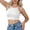 White, variant on Womens Bikini Top Women's Solid Color Vintage Neck Tie Knot Back Soft Padding Bikini Top Swimsuit Bathing Suit Top Army Green XXXL