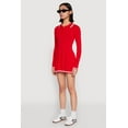 thumbnail image 3 of Womens Daisy Pleated Contrast Trim Sweater Dress, 3 of 4