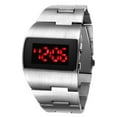 thumbnail image 4 of Reloj resistente al agua semana novedad aleación para luz roja plateada SM SunniMix Reloj deportivo digital, 4 of 7