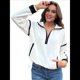 thumbnail image 2 of Sudadera de Mujer con Media Cremallera, Suave y Extragrande, con Bolsillos, Cálida y Afelpada. XL, 2 of 8