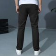 thumbnail image 4 of Boys School Uniform Pants Str𝐞tch Pull On Bottom Kids Elastic Waist Straight Leg Trousers Girl Hign Waisted Preppy Clothes, 4 of 6