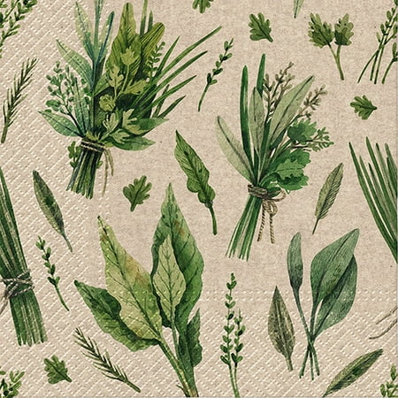 

Set of 1 Large We Care Herb Picking Napkins