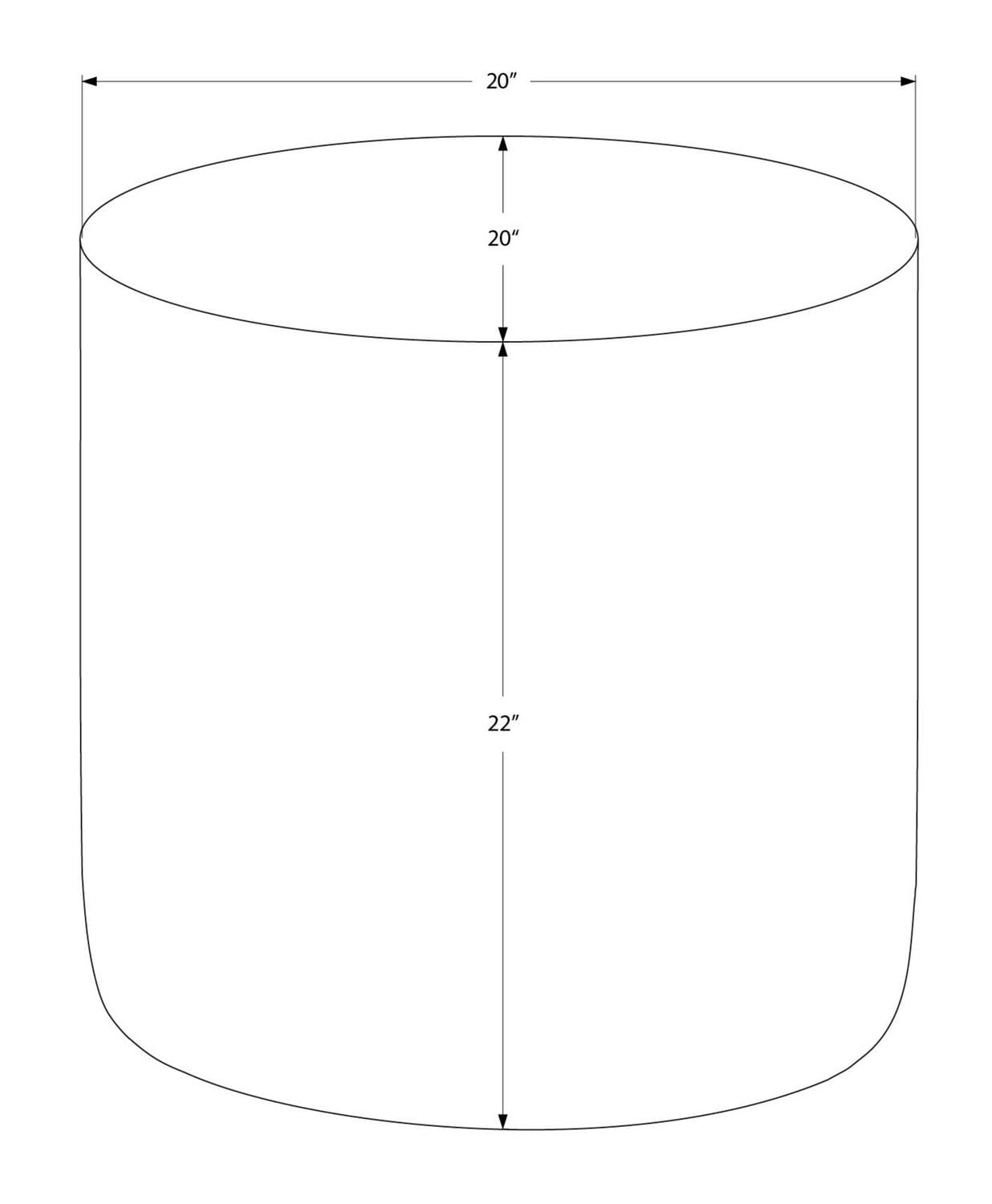 Monarch Specialties Accent Table, Drum, Side, End, Nightstand, Lamp, Living Room, Bedroom, Gold Metal, Contemporary, Modern