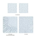 thumbnail image 6 of Mainstays Super Soft Brushed Microfiber Bed Sheet Set, Light Blue Leaves, Full, 4 Piece, 6 of 13