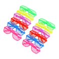 thumbnail image 4 of 12 Uds. Gafas con persiana, gafas de sol ranuradas, gafas para el Día de San Valentín para niños, para regalos de felicitación, intercambio en el aula , cuadrado, 4 of 8