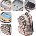 thumbnail image 4 of Princess and Strawberry Pink Pattern Cute School Backpack Bag with Padded Back and Adjustable Shoulder Straps 16.9 X 12.6 X 5.9 Inches, 4 of 5
