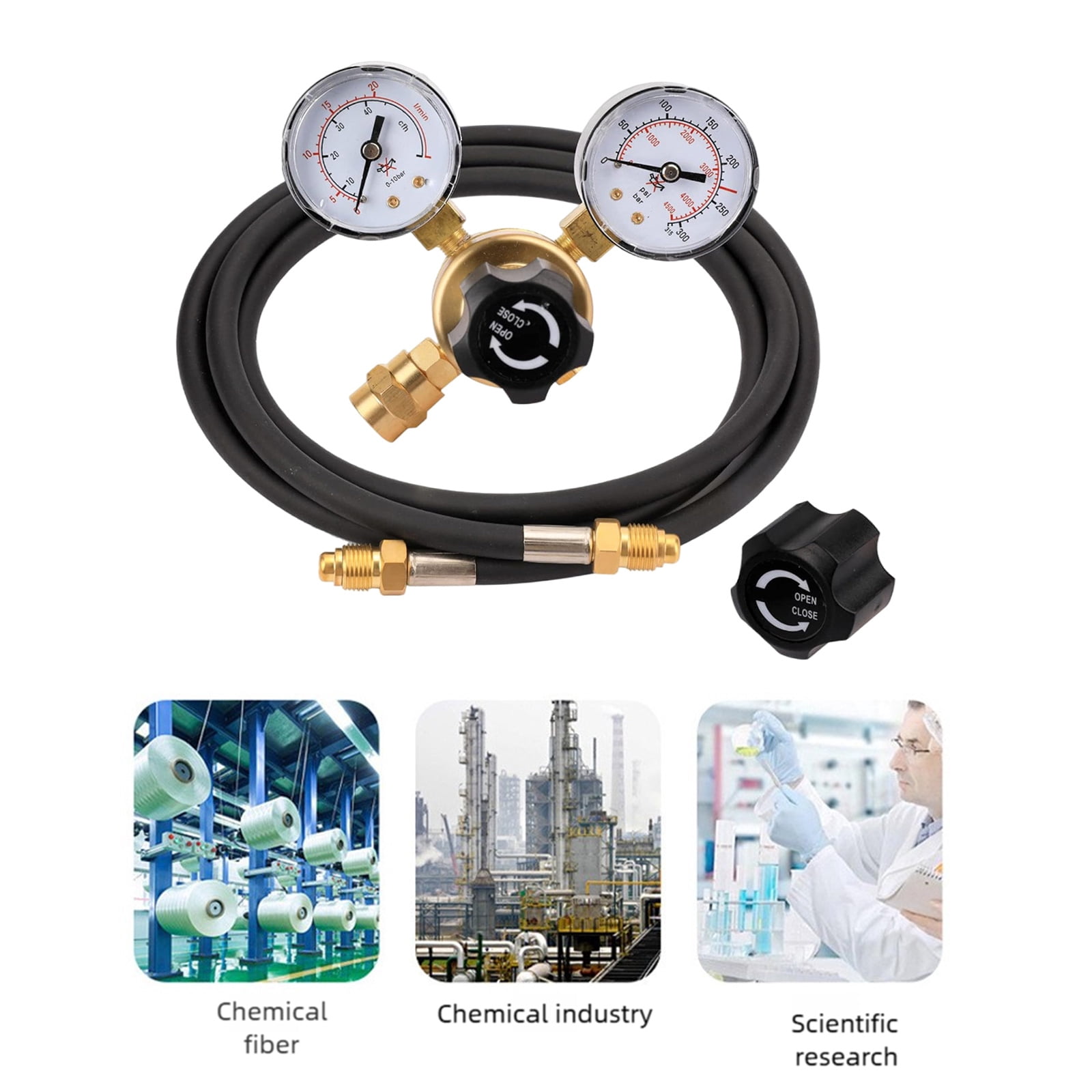 WX 02 /CO2 User Friendly Welding Regulator with Strong Metal Body & Clear Pressure Gauges for Smooth Operate