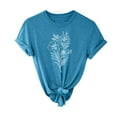thumbnail image 1 of CEHVOM T-shirt à Manches Courtes Imprimé Mode pour Femmes Blouse Décontractée en Solde, 1 of 7
