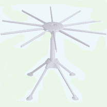 Foldable Pasta Drying Rack Collapsible Noodle Hanging Rack Spaghetti Dryer Rack (White)