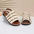 thumbnail image 5 of UP to 65% off Sandals for Women, Xunlbb Women's Fashionable And Casual Summer New Flat-Soled Woven Outdoor Fish-Mouth Beach Sandals(White,Size:40), 5 of 9