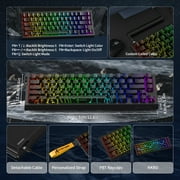 ATTACK SHARK X68 HE Rapid Trigger Keyboard Magnetic Switch 60% Wired 8KHz Magnetic Keyboard With 0.01mm RT Accuracy, Support RT/Snap Tap/DKS/MT/TGL