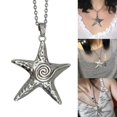 thumbnail image 2 of Fashion Trend Light Luxury Niche Sense Collarbone Chain Temperament Simple Cold Wind Big Five-pointed Star Necklace, 2 of 4