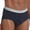 Dark Blue, variant on Fruit The Loom Men's Large Breathable/Elastic Waistband Brief Underwear, Multicolor (6-Pack)