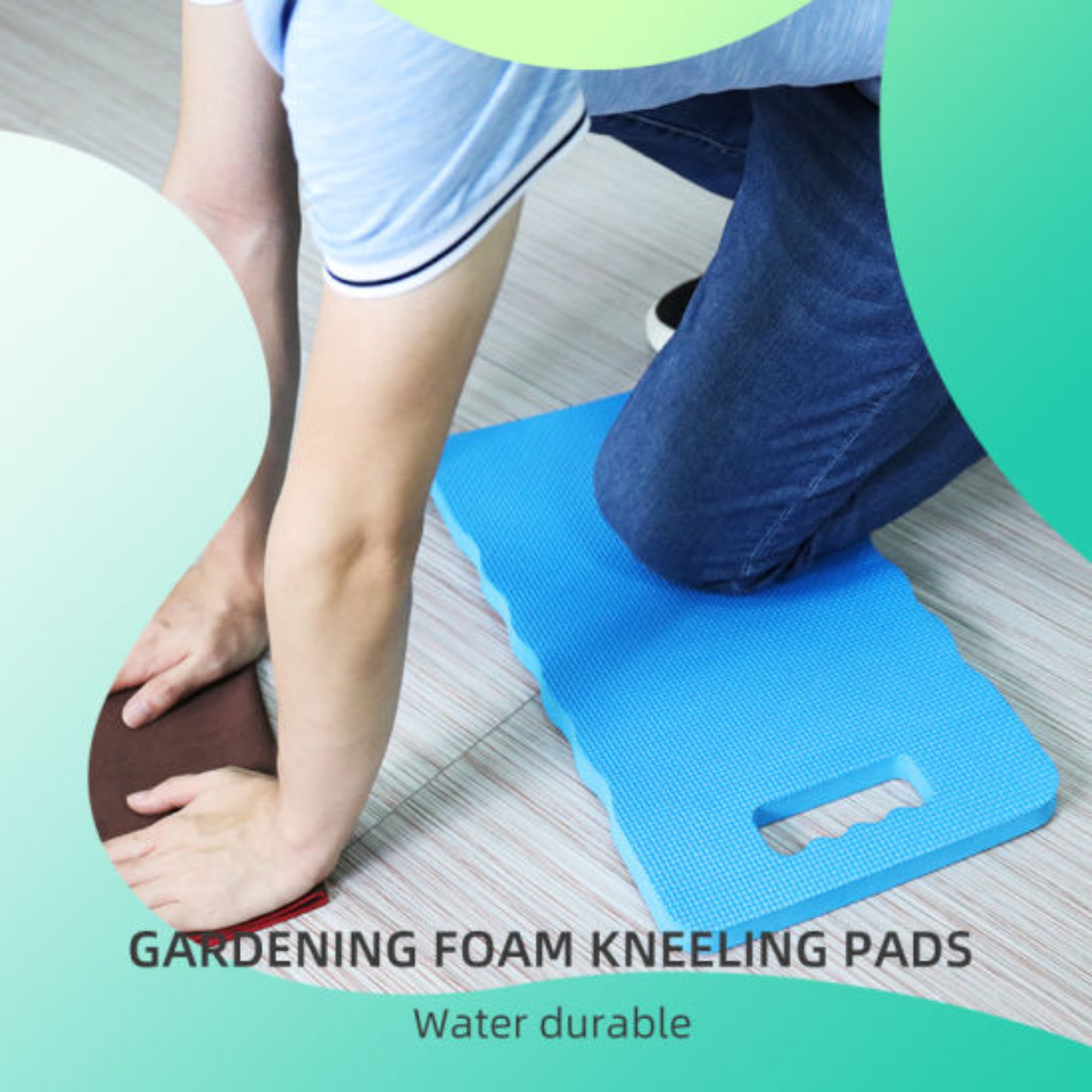 Foam Kneeling Pads Set of 6 Blue Gray Purple Waterproof Multipurpose Knee Pad for Home Gardening Bath Yoga Praying Camping Exercise Work Classroom Seat Cushion Indoor Outdoor Use (Color Varies)
