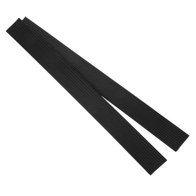 SOPOTUTU SelfAdhesive Black PVC Ramp for Doorway Wheelchair Vehicles Easy Installation Enhances Climbing Ability 2pcs