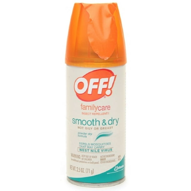 2 Pack OFF! Family Care Smooth & Dry Insect Repellent 2.5 oz
