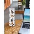 thumbnail image 6 of WIRESTER 20oz Stainless Steel Tumbler with Plastic Straw for Coffee, Tea, Shake, Smoothie, Wine, Water, Hot Cold Drink - Cat Breeds, 6 of 6