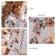 thumbnail image 4 of Top de manga trompeta, parte superior suelta informal para mujer, costura de encaje, lavado a mano en frío, elegante, 100 % poliéster para la vida diaria LYUMO ropa de mujer, 4 of 6