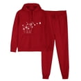 thumbnail image 2 of Xunlbb Sweat Suits Clearance Outfits Men's And Women's Sports Tracksuits Long Sleeve Pullover Hoodies Sweatshirt Loose Coat And Sweatpants Fall Winter Suit Gift for Adult, 2 of 7