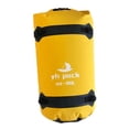 thumbnail image 1 of Bolsa de lona impermeable de gran capacidad para cuadro de motocicleta, para hombres y mujeres, bolsa trasera para asiento de motocicleta, para viajes amarillo 80L, 1 of 8